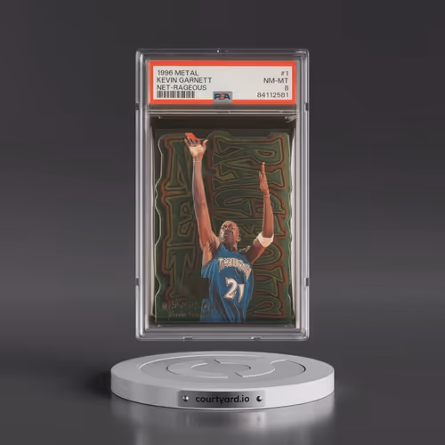 1996 Metal Net-Rageous #1 Kevin Garnett (PSA 8 NM-MT)