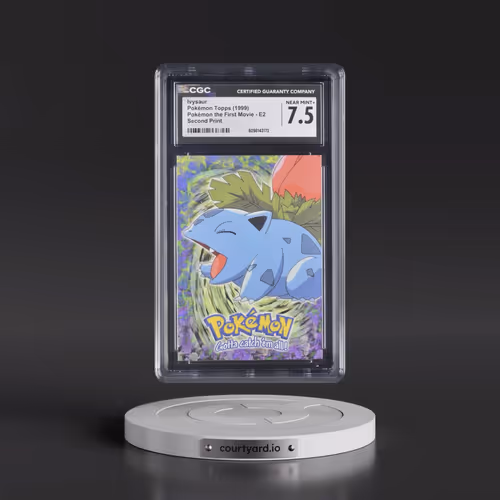 1999 Pokémon the First Movie #E2 Ivysaur - Second Print (Black Topps Logo) (CGC 7.5 NM+)