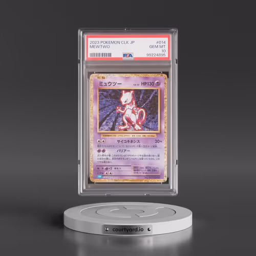 2023 Pokémon Clk-Trading Card Game Classic Blastoise & Suicune EX Deck #014 Mewtwo (PSA 10 GEM MINT)