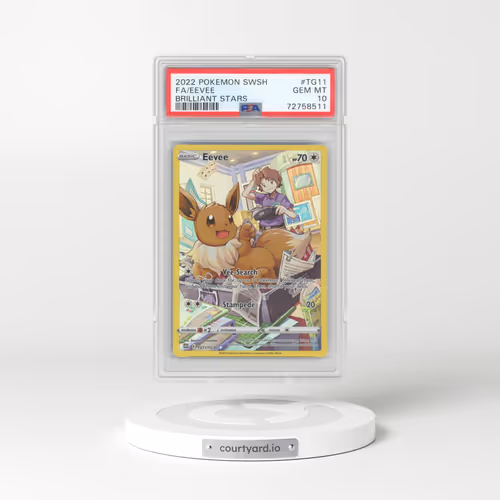2022 Pokémon Sword & Shield Brilliant Stars #TG11 Eevee - Full Art (PSA 10 GEM MINT)