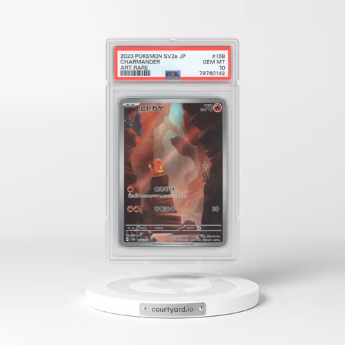 2023 Pokémon Card 151 #168 Charmander - Art Rare (PSA 10 GEM MINT)