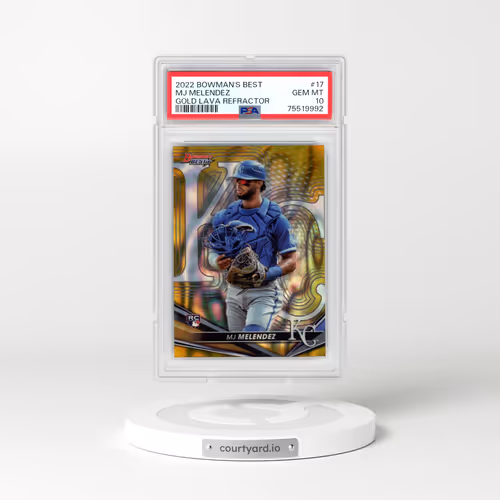 2022 Bowman's Best #17 MJ Melendez - Gold Lava Refractor (PSA 10 GEM MINT)