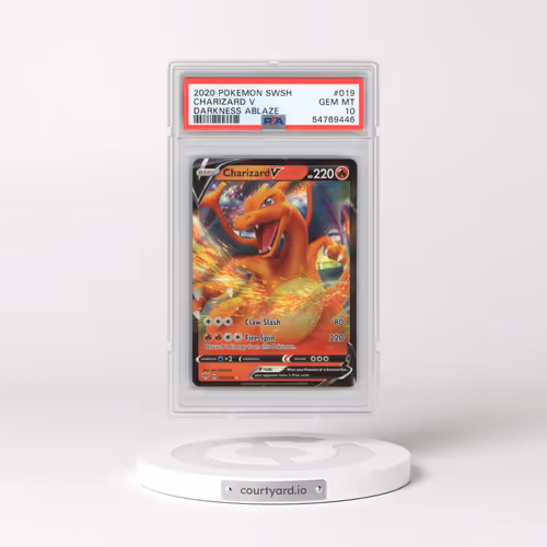 2020 Pokémon Sword & Shield Darkness Ablaze #019 Charizard V - Holo (PSA 10 GEM MINT)