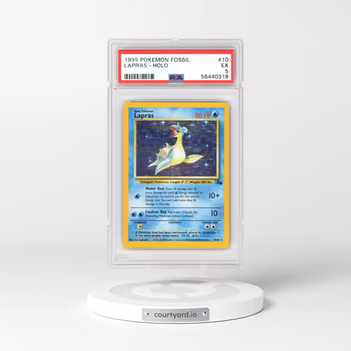 1999 Pokémon Fossil #10 Lapras - Holo (PSA 5 EX)