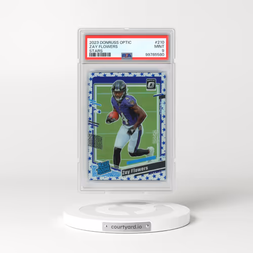 2023 Panini Donruss Optic #210 Zay Flowers - Stars (PSA 9 MINT)