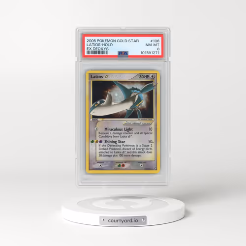 2005 Pokémon EX Deoxys #106 Latios - Holo Gold Star (PSA 8 NM-MT)