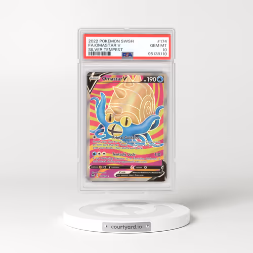 2022 Silver Tempest #174 Omastar V - Ultra Rare Holo (PSA 10 GEM MINT)