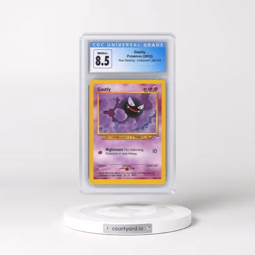 2002 Neo Destiny #65/105 Gastly (CGC 8.5 NM-MT+)
