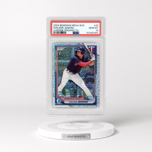 2024 Bowman Mega Box Chrome Prospects #43 Walker Jenkins (PSA 10 GEM MINT)