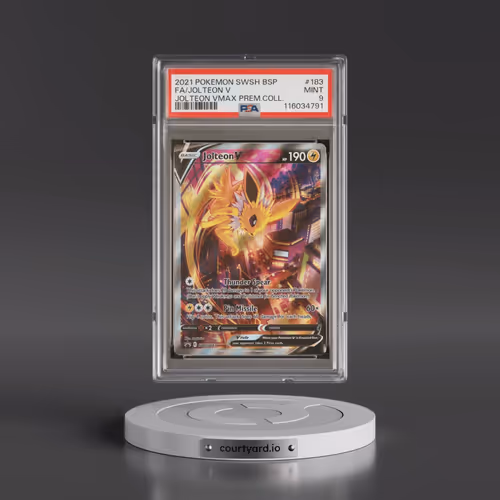 2021 Pokémon Swsh Black Star Promo #183 Jolteon V - Holo Full Art Jolteon Vmax Premium Collection (P