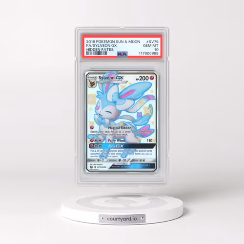 2019 Pokémon Sun & Moon Hidden Fates #SV76 Sylveon GX - Holo Full Art (PSA 10 GEM MINT)