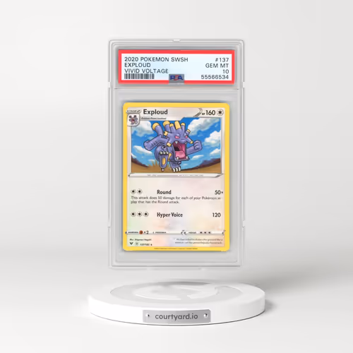 2020 Pokémon Sword & Shield Vivid Voltage #137 Exploud (PSA 10 GEM MINT)