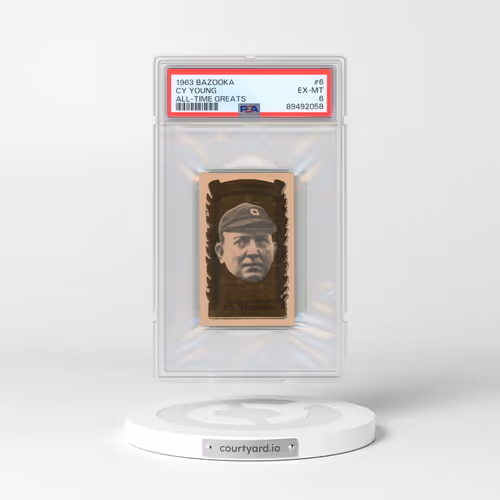 1963 Bazooka All-Time Greats #6 Cy Young (PSA 6 EX-MT)