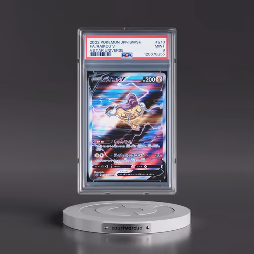 2022 Pokémon Sword & Shield Vstar Universe #218 Raikou V - Holo Full Art (PSA 9 MINT)