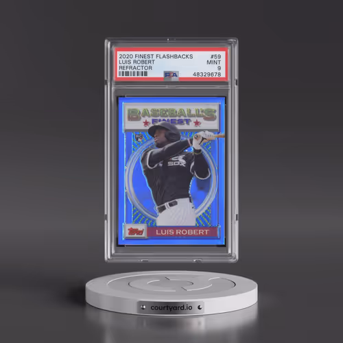 2020 Topps Finest Flashbacks #59 Luis Robert - Refractor (PSA 9 MINT)