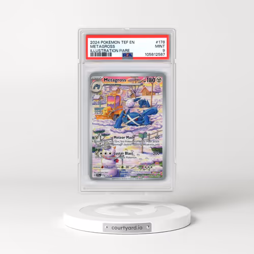 2024 Pokémon Tef EN-Temporal Forces #178 Metagross - Illustration Rare (PSA 9 MINT)