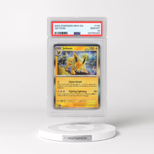 2023 Pokémon Mew EN-151 #135 Jolteon (PSA 10 GEM MINT)