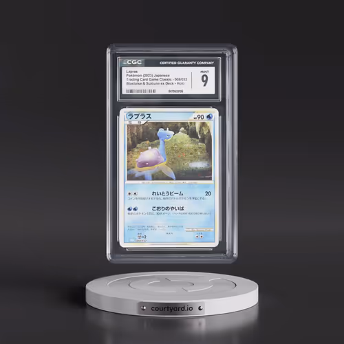 2023 Pokémon Clk-Trading Card Game Classic Blastoise & Suicune EX Deck #008 Lapras (CGC 9 MINT)