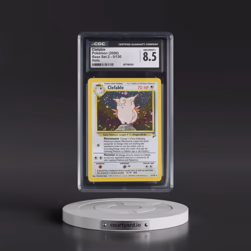 2000 Base Set 2 #5/130 Clefable - Holo (CGC 8.5 NM-MT+)