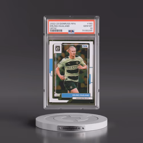2022 Panini Donruss FIFA #160 Erling Haaland - Optic (PSA 10 GEM MINT)