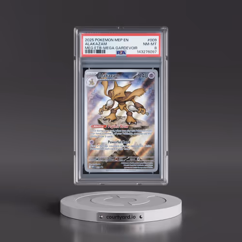 2025 Pokémon Mep EN-Me Black Star Promo #009 Alakazam - Mega Evolution Elite Trainer Box-Mega Gardev