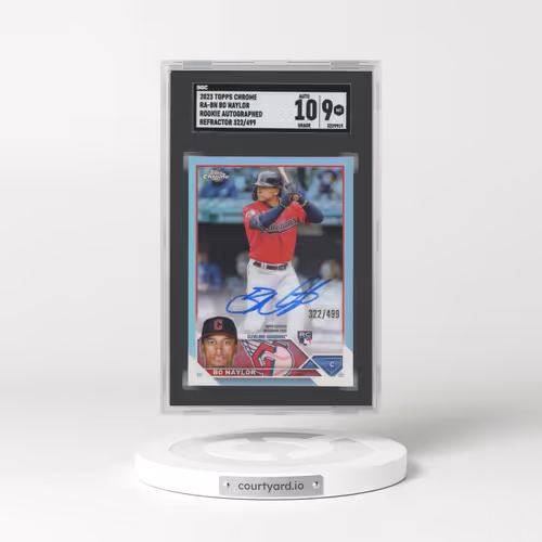 2023 Topps Chrome #RA-BN Bo Naylor - Rookie Autographed Refractor (SGC 9 MINT)