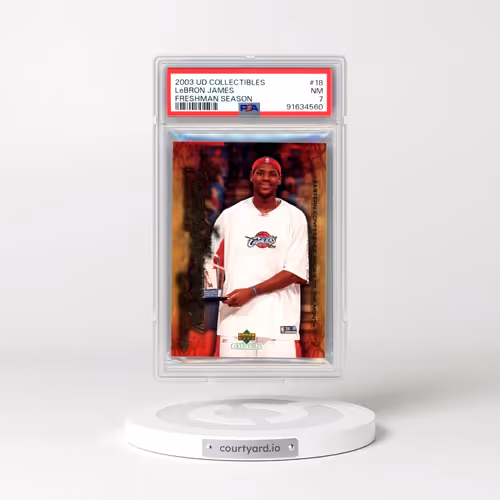 2003 UD Collectibles LeBron James Freshman Season #18 LeBron James (PSA 7 NM)
