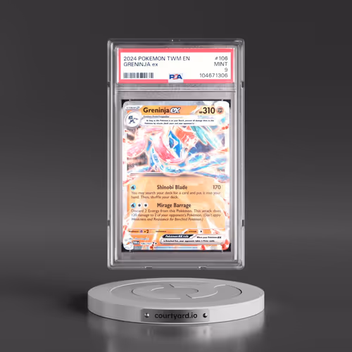 2024 Pokémon Twm EN-Twilight Masquerade #106 Greninja EX - Holo (PSA 9 MINT)