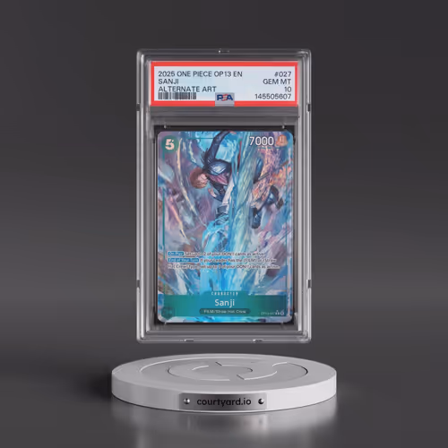 2025 One Piece OP13-Carrying on His Will #027 Sanji - Alternate Art (PSA 10 GEM MINT)