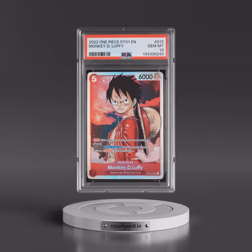 2022 One Piece Starter Deck ST01-Straw Hat Crew #012 Monkey D. Luffy (PSA 10 GEM MINT)