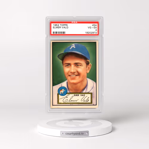 1952 Topps #34 Elmer Valo (PSA 4 VG-EX)