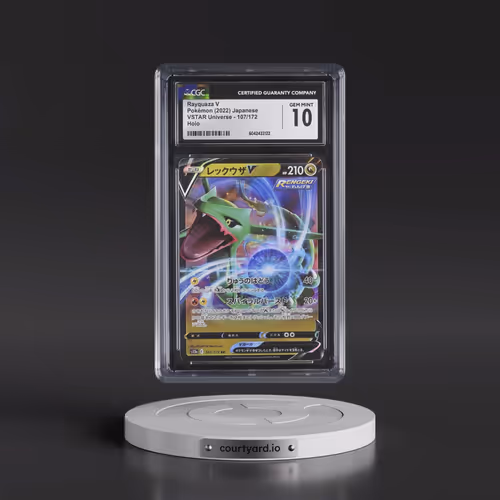 2022 VSTAR Universe #107/172 Rayquaza V - Holo (CGC 10 GEM MINT)