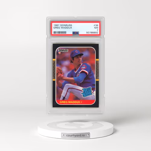 1987 Donruss #36 Greg Maddux (PSA 7 NM)
