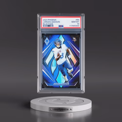 2024 Panini Phoenix #84 Jordan Addison - Blue Fade (PSA 10 GEM MINT)