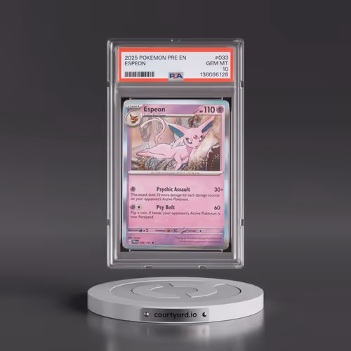 2025 Pokémon Pre EN-Prismatic Evolutions #033 Espeon (PSA 10 GEM MINT)