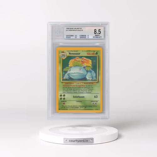 1999 Base Set #15 Venusaur - Holo (BGS 8.5 NM-MT+)