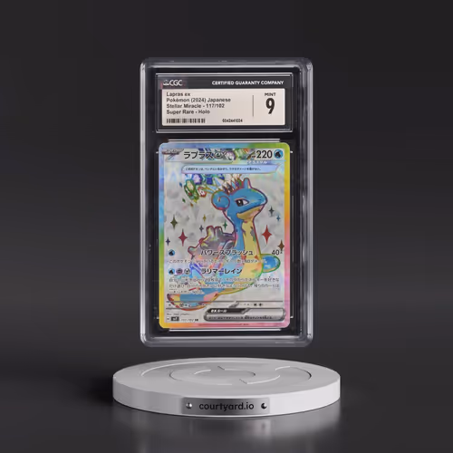 2024 Stellar Miracle #117/102 Lapras ex - Super Rare Holo (CGC 9 MINT)