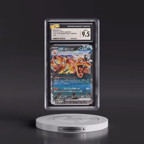 2023 Ruler of the Black Flame #066/108 Charizard ex - Holo (CGC 9.5 MINT+)