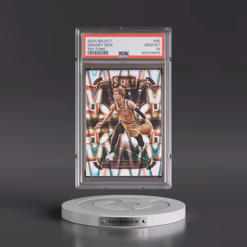 2023 Panini Select #90 Gradey Dick - Tectonic (PSA 10 GEM MINT)