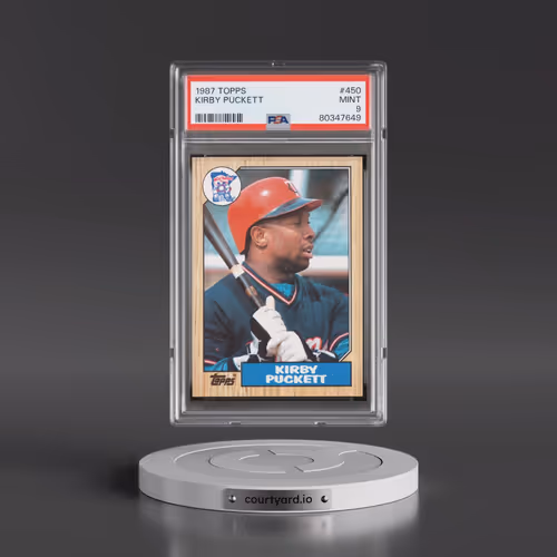 1987 Topps #450 Kirby Puckett (PSA 9 MINT)