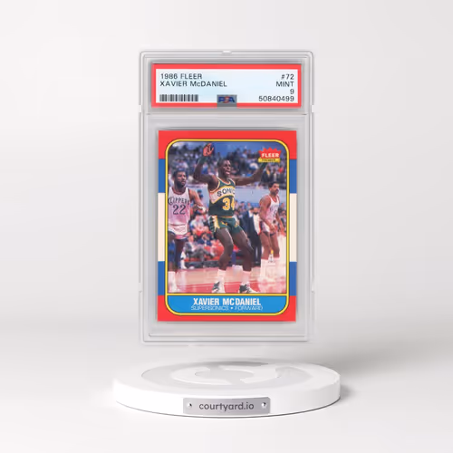 1986 Fleer #72 Xavier McDaniel (PSA 9 MINT)