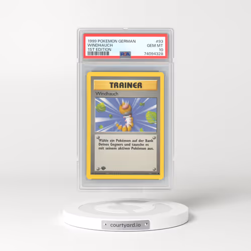 1999 Pokémon #93 Windhauch - 1st Edition (PSA 10 GEM MINT)
