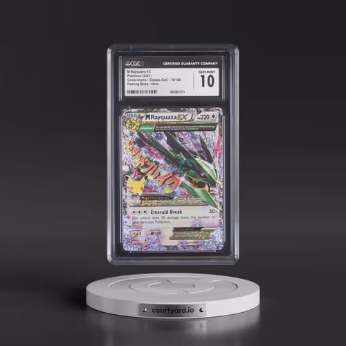 2021 Celebrations - Classic Collection #76/108 M Rayquaza EX - Roaring Skies Holo (CGC 10 GEM MINT)