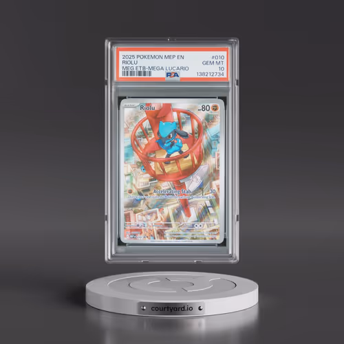2025 Pokémon Mep EN-Me Black Star Promo #010 Riolu - Mega Evolution Elite Trainer Box-Mega Lucario (