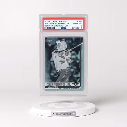 2019 Topps Chrome #201 Vladimir Guerrero Jr. - Negative Refractor (PSA 10 GEM MINT)