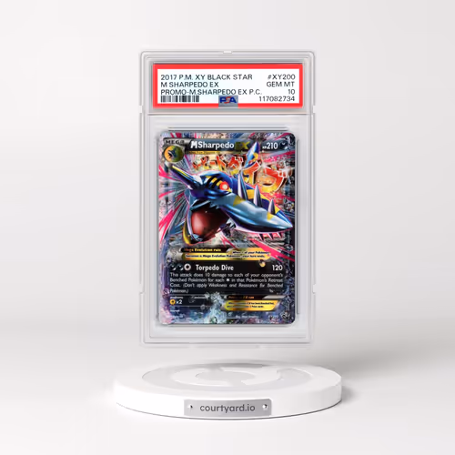 2017 Pokémon XY Black Star Promo #XY200 M Sharpedo EX - Holo Mega Sharpedo EX Premium Collection (PS