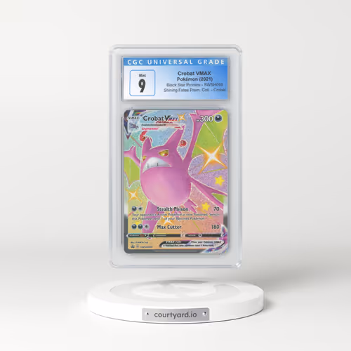2017 Black Star Promos - Sword & Shield #SWSH099 Crobat VMAX - Holo Shining Fates Premium Collection - Crobat (CGC 9 MINT)