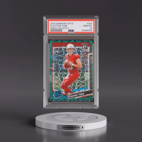 2023 Panini Donruss Optic #202 Clayton Tune - Green Velocity (PSA 10 GEM MINT)
