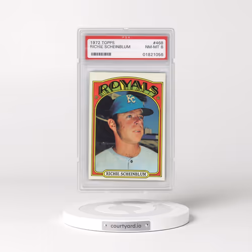 1972 Topps #468 Richie Scheinblum (PSA 8 NM-MT)