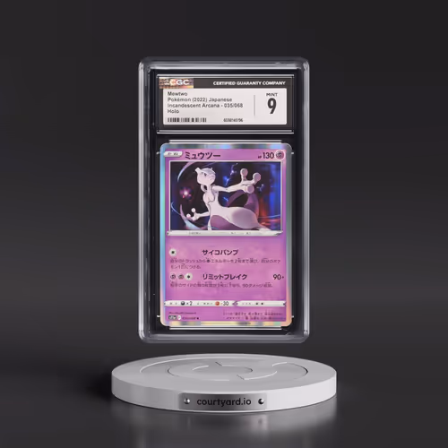2022 Incandescent Arcana #035/068 Mewtwo - Holo (CGC 9 MINT)